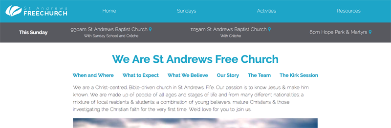 St Andrews Free Church Charity Website